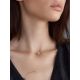 Invisible Necklace With Square Golden Pendant The Aurora, Length: 40, image , picture 4