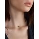 Invisible Necklace with Green Crystal The Aurora, Length: 40, image , picture 4