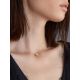 Golden Pendant Invisible Necklace The Aurora, Length: 38, image , picture 4