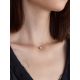 Invisible Necklace With Teardrop Crystal In Gold The Aurora, Length: 42, image , picture 5