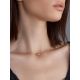 Apple Motif Gold Crystal Pendant Necklace The Aurora, Length: 41, image , picture 4