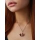 Cute Floral Motif Locket Pendant With Tiny Heart The Romanov, image , picture 5