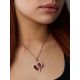 White Enamel Locket Pendant With Tiny Cross The Romanov, image , picture 5