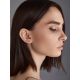 Bold White Crystal Stud Earrings In Gold, image , picture 4