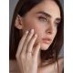 Classy Golden Ring With White Crystals, Ring Size: 8.5 / 18.5, image , picture 4