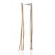 Stunning Bicolor Silver Chain Earrings The Silk, image 