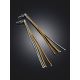 Stunning Bicolor Silver Chain Earrings The Silk, image , picture 2