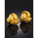 Chic Gilded Stud Earrings The Silk, image , picture 2