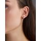 White Gold Earrings With Black And White Diamonds, image , picture 5