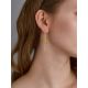 Classy Threader Earrings With Natural Amber, image , picture 3