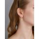 Designer Threader Earrings With Milky Colored Amber, image , picture 3
