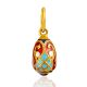 Tiny Enamel Egg Pendant The Romanov, image 