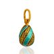 Classy Light Blue Enamel Egg Pendant The Romanov, image , picture 3