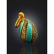 Classy Light Blue Enamel Egg Pendant The Romanov, image , picture 2