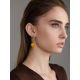 Designer Earrings With Luminous Baltic Amber, image , picture 4