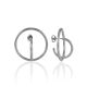 Matte Texture Hoop Earrings In Spherical Design The ICONIC, image 