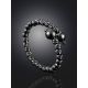 Bold Coiled Ring The Sparkling black edition, Ring Size: 6 / 16.5, image , picture 2