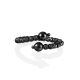 Bold Coiled Ring The Sparkling black edition, Ring Size: 6 / 16.5, image , picture 6