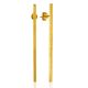 Gilded Stick Motif Earrings The ICONIC, image 