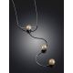 Chic Pinkish Pearl Tie Necklace The Oceania, image , picture 2