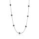 Fabulous Black Pearl Chain Necklace The Oceania, image 