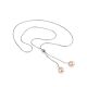 Elegant Tie Necklace With Pearl The Oceania, image , picture 4
