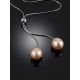 Elegant Tie Necklace With Pearl The Oceania, image , picture 2