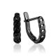 Chain Design Earrings The ICONIC black edition, image 
