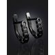 Chain Design Earrings The ICONIC black edition, image , picture 2