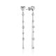 Cute Heart Earrings With Beaded Chains The Sparkling, image 
