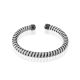Silicone Cuff Bracelet With Blackened Silver The Supernova, image , picture 4