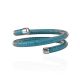 Bold Coil Bracelet With Blue Filament The Supernova, image , picture 4