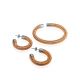 Designer Half Hoop Earrings With Gilding The Supernova, image , picture 4