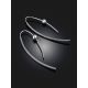 Designer Blackened Threader Earrings The Silk, image , picture 2