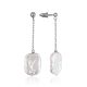 Refined Chain Earrings With Baroque Pearls The Oceania, image 