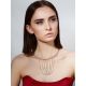 Designer Beaded Hoop Necklace With Chains The Sparkling, image , picture 3