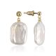 Fabulous Gilded Earrings With Baroque Pearls The Oceania, image 