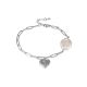 Designer Heart Pendant Bracelet With Pearl The Oceania, image 