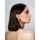 Designer Half Hoop Earrings With Gilding The Supernova, image , picture 3