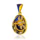 Enamel Dragonfly Motif Egg Pendant With Shimmering Crystals The Romanov, image , picture 3