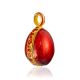 Fabulous Glossy Red Enamel Egg Pendant The Romanov, image , picture 3
