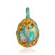 Classy Enamel Egg Pendant With Crystals The Romanov, image 