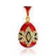 Royal Design Enamel Egg Pendant With Crystals The Romanov, image 