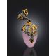 Snake Motif Pink Crystal Pendant The Romanov, image , picture 2