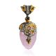 Snake Motif Pink Crystal Pendant The Romanov, image 