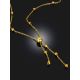 Gorgeous Tie Necklace With Faceted Beads The Sparkling, image , picture 2
