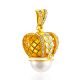 Shimmering Crown Pendant With Pearl And Crystals The Romanov, image , picture 4