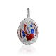 Multicolor Enamel Egg Pendant With Crystals The Romanov, image 