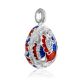 Multicolor Enamel Egg Pendant With Crystals The Romanov, image , picture 3
