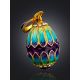 Colorful Enamel Egg Pendant With Crystals And Garnet The Romanov, image , picture 2